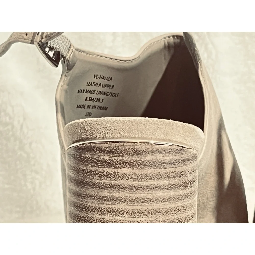 Vince Camuto Women's 8.5 Tan Leather Stiletto Heels Slip‑On Pumps NWOB - Picture 5 of 10